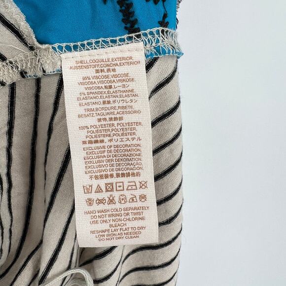 Free People We The Free Striped Embroidered Sleeveless Tank Size M - Picture 4 of 5